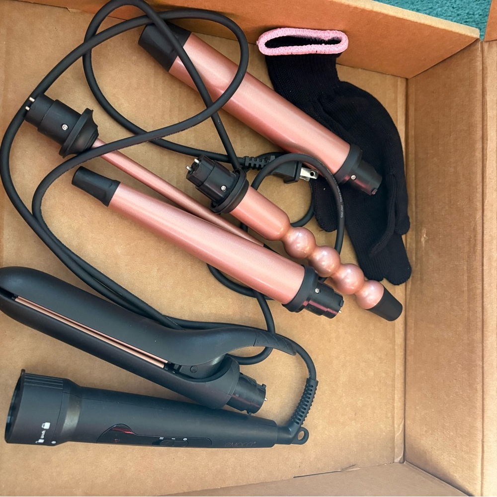 Pink Hair Styling Tool Set